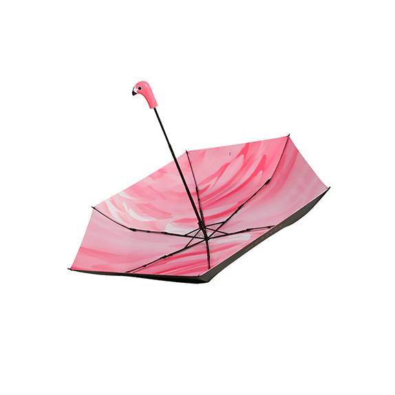 火烈鳥形 創意防曬折疊傘