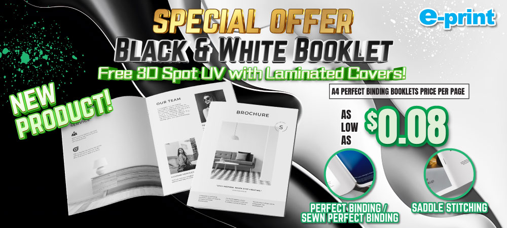 Special Offers on Black & White Booklet