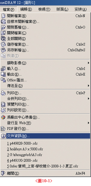 CorelDRAW完稿注意事項