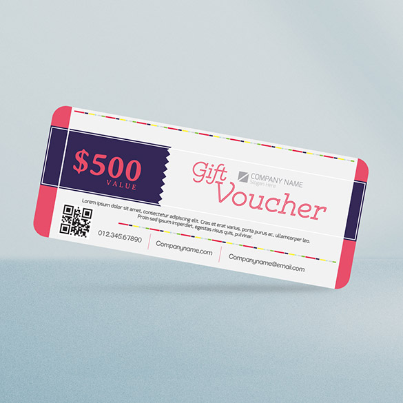 Variable Data Color Coupons / Tickets-Templete4