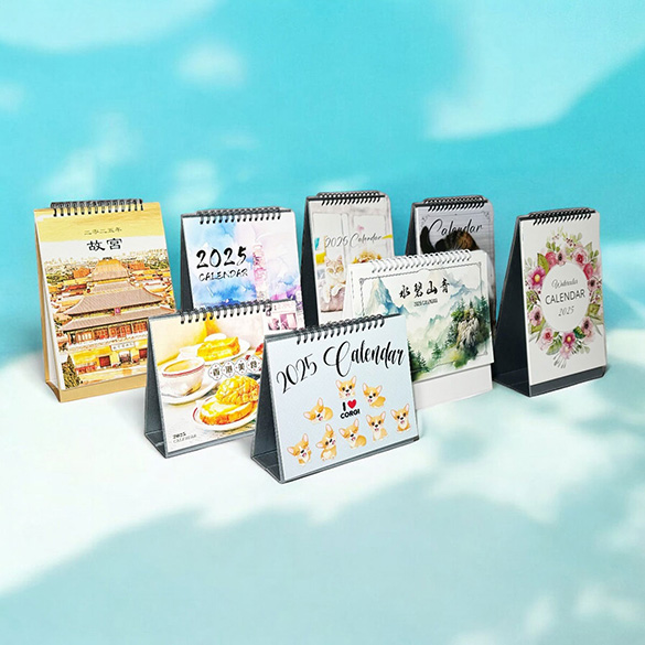 2025 Desktop Calendar features a landscape design with a vibrant and eye-catching cover.