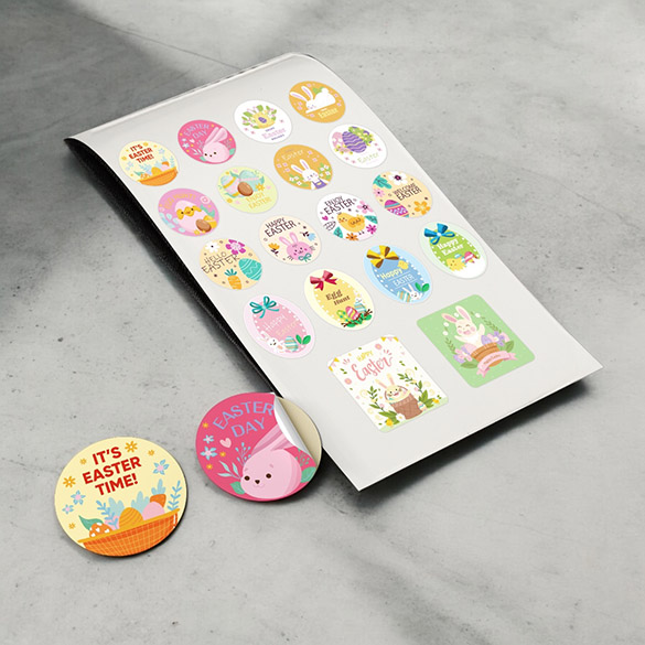 stickers are premium stationery item, and offer digital circular stickers printing services with a low minimum order quantity