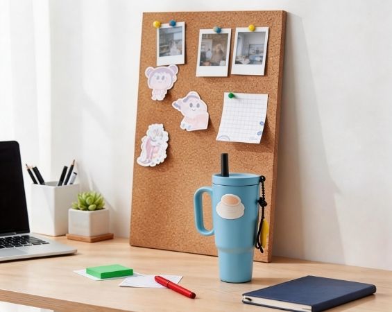 打開了一半的Memo pad, 展出封面可與內文不同設計