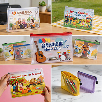 彩色膠Folder，文件袋/啪鈕款，單袋/雙袋/內袋款