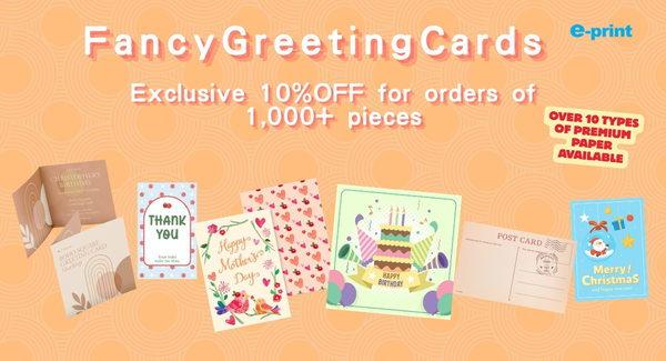 Fancy Greeting Cards Exclusive 10%OFF for orders of 1.000+ pieces