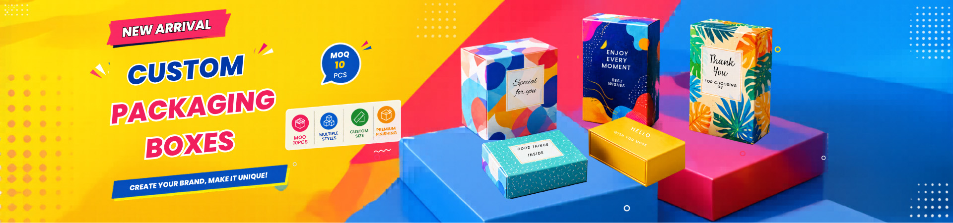 Newly launched personalized packaging boxes