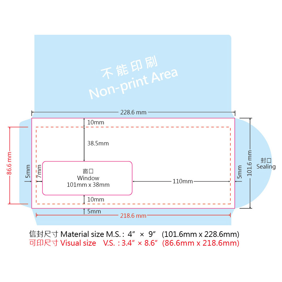 windowed envelope address template