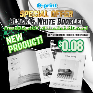 Special Offers on Black & White Booklet