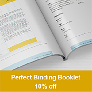 Full Colour Perfect Binding Booklet 10% Off