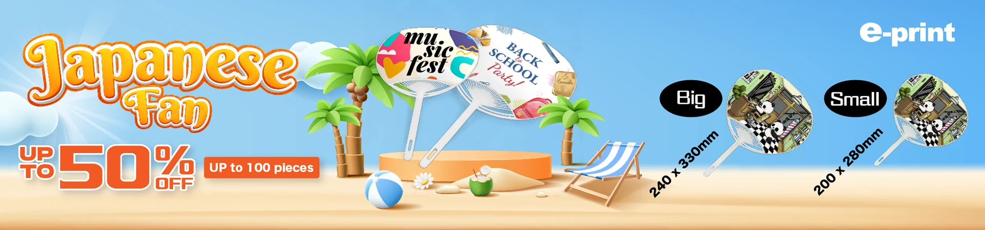 Japanese fan as low as 50% off