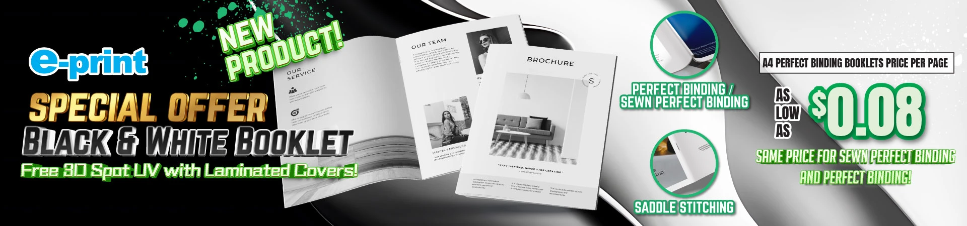 special offers on black White Booklet