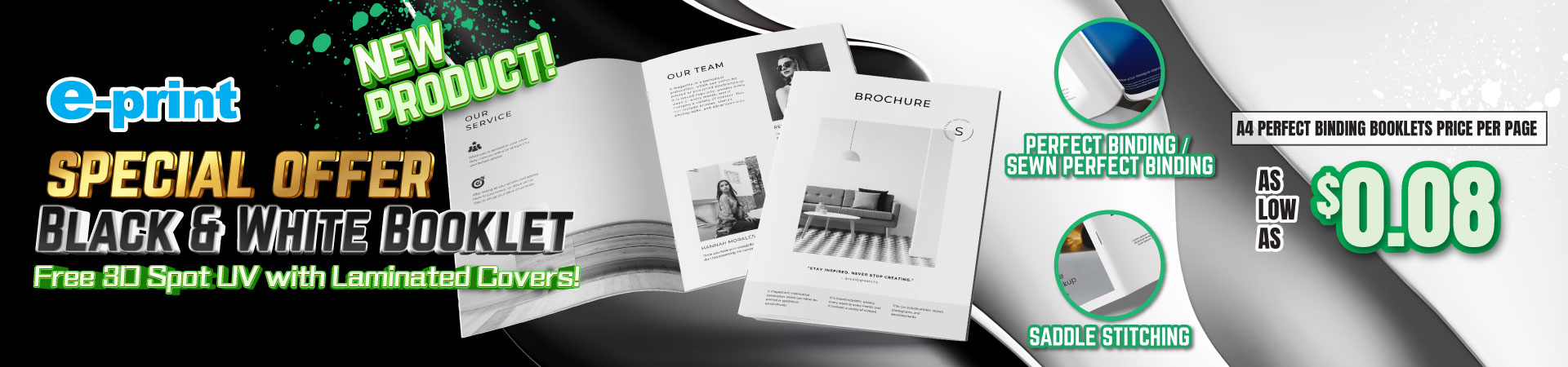 special offers on black White Booklet