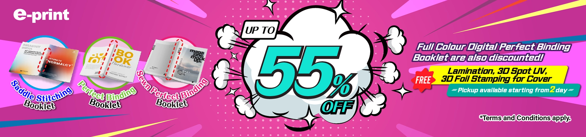 Booklet 55% off
